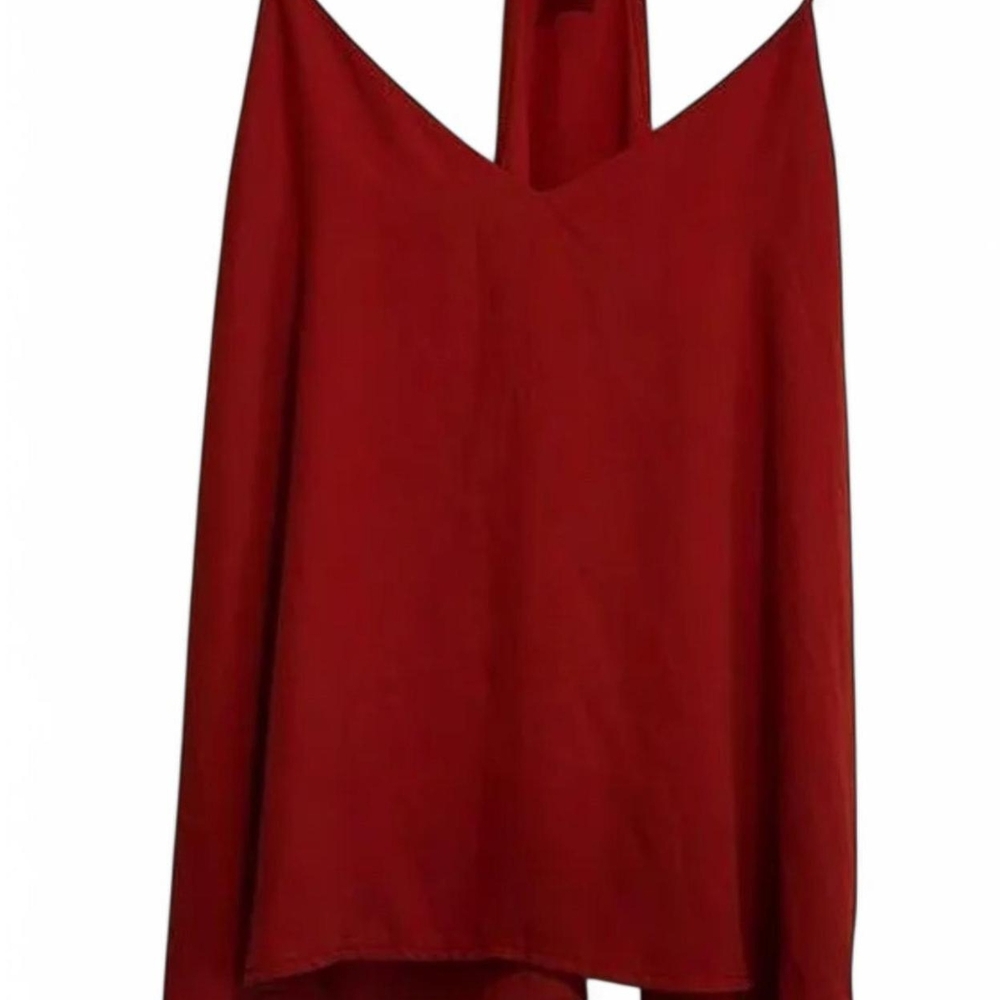 Contempo Casuals Redish Brown Halter Top XL